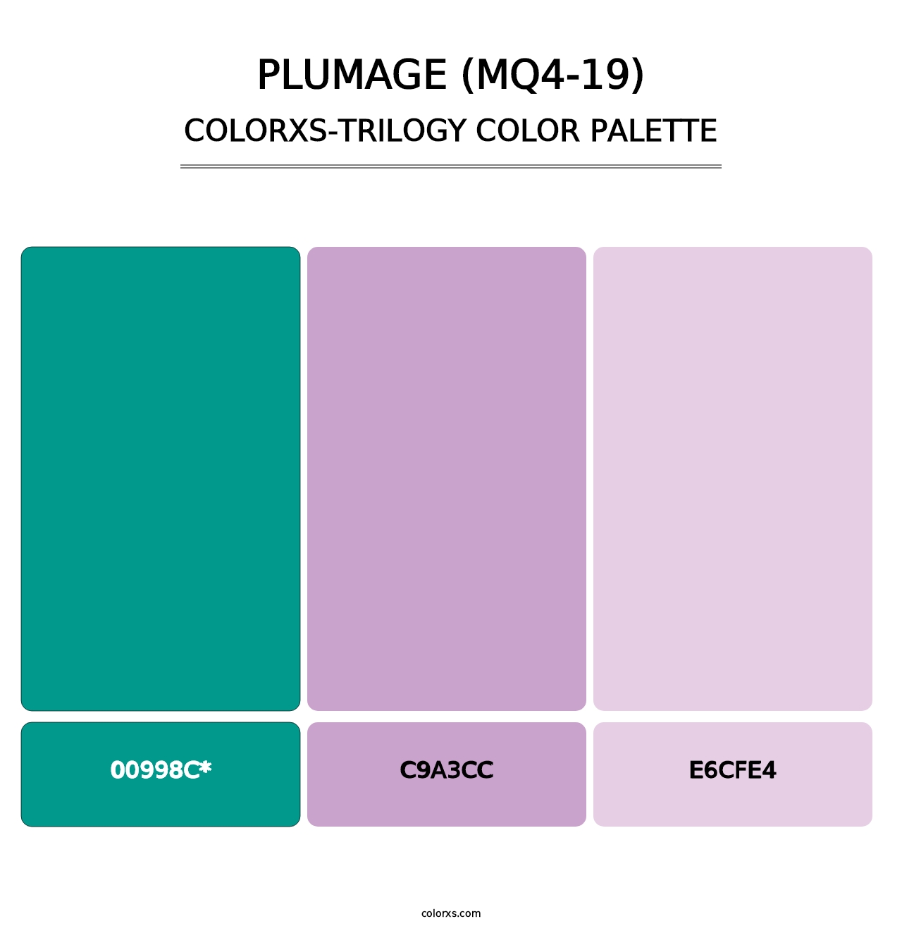 Plumage (MQ4-19) - Colorxs Trilogy Palette