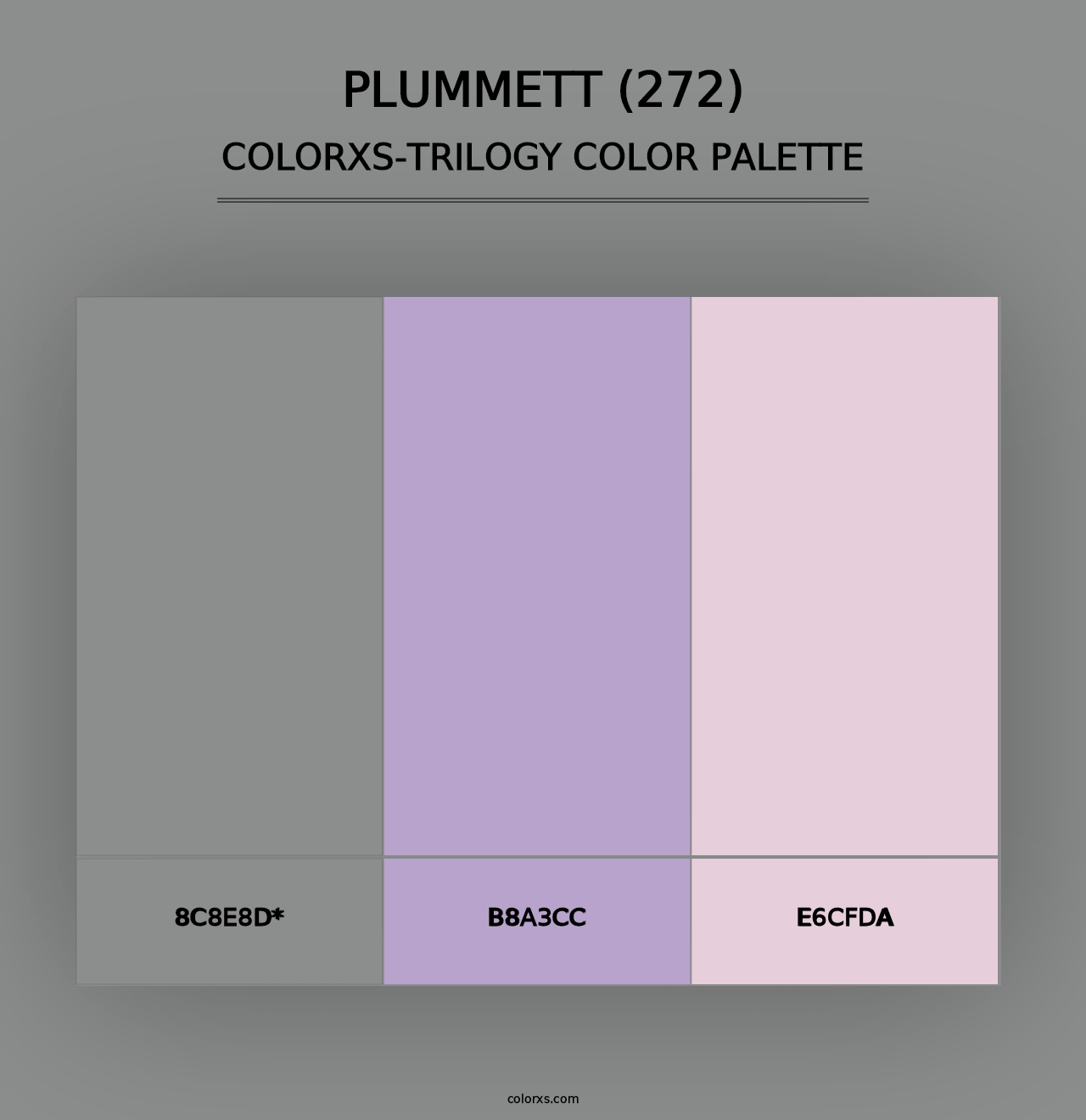 Plummett (272) - Colorxs Trilogy Palette