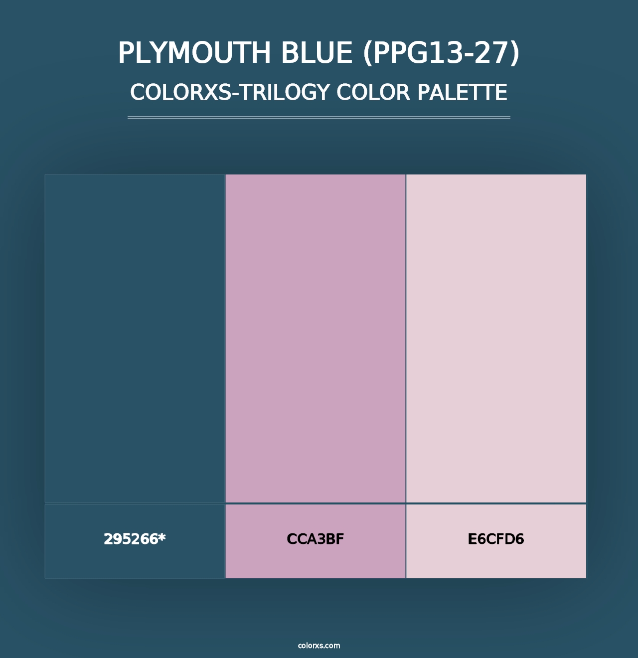 Plymouth Blue (PPG13-27) - Colorxs Trilogy Palette