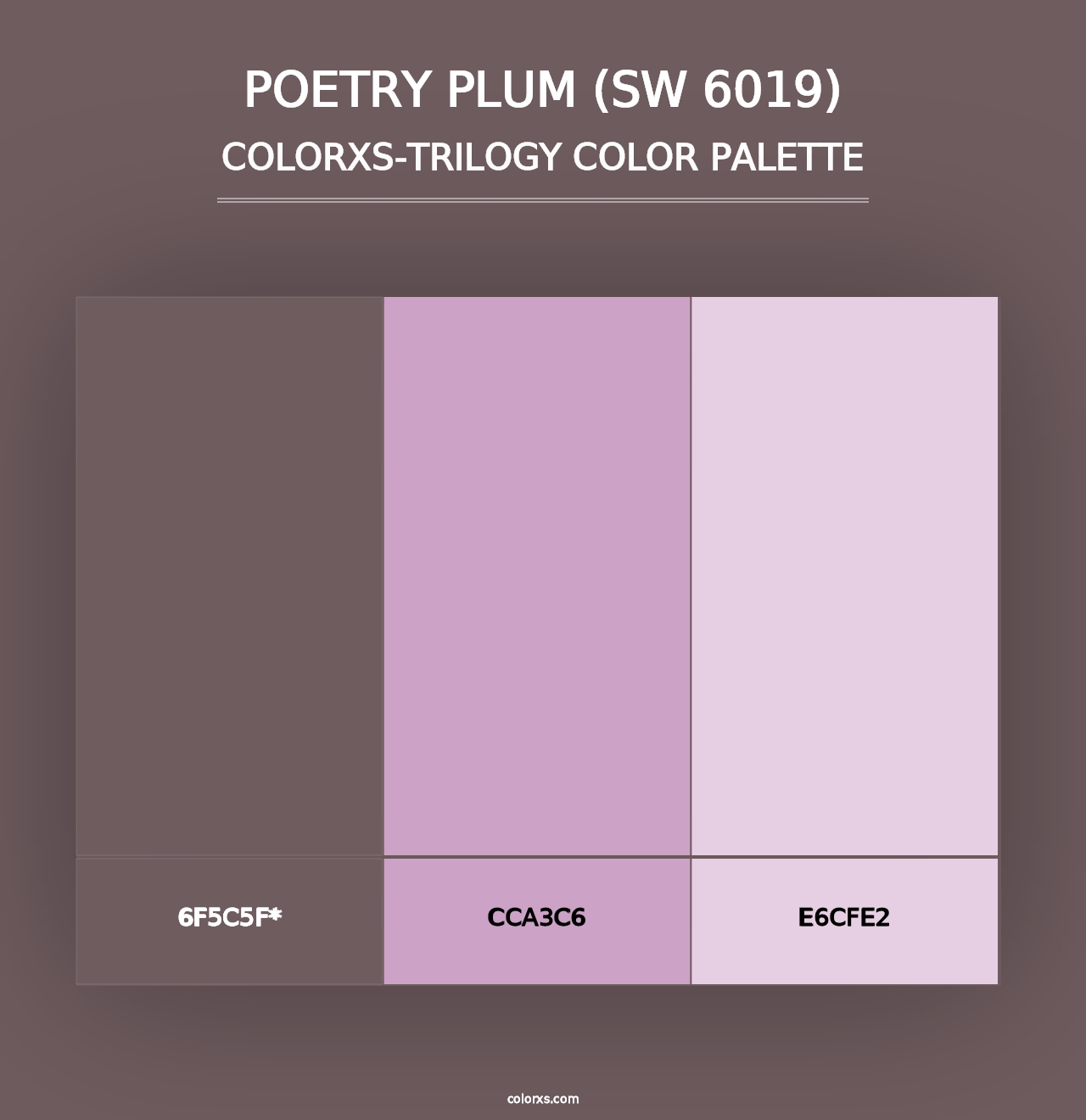 Poetry Plum (SW 6019) - Colorxs Trilogy Palette