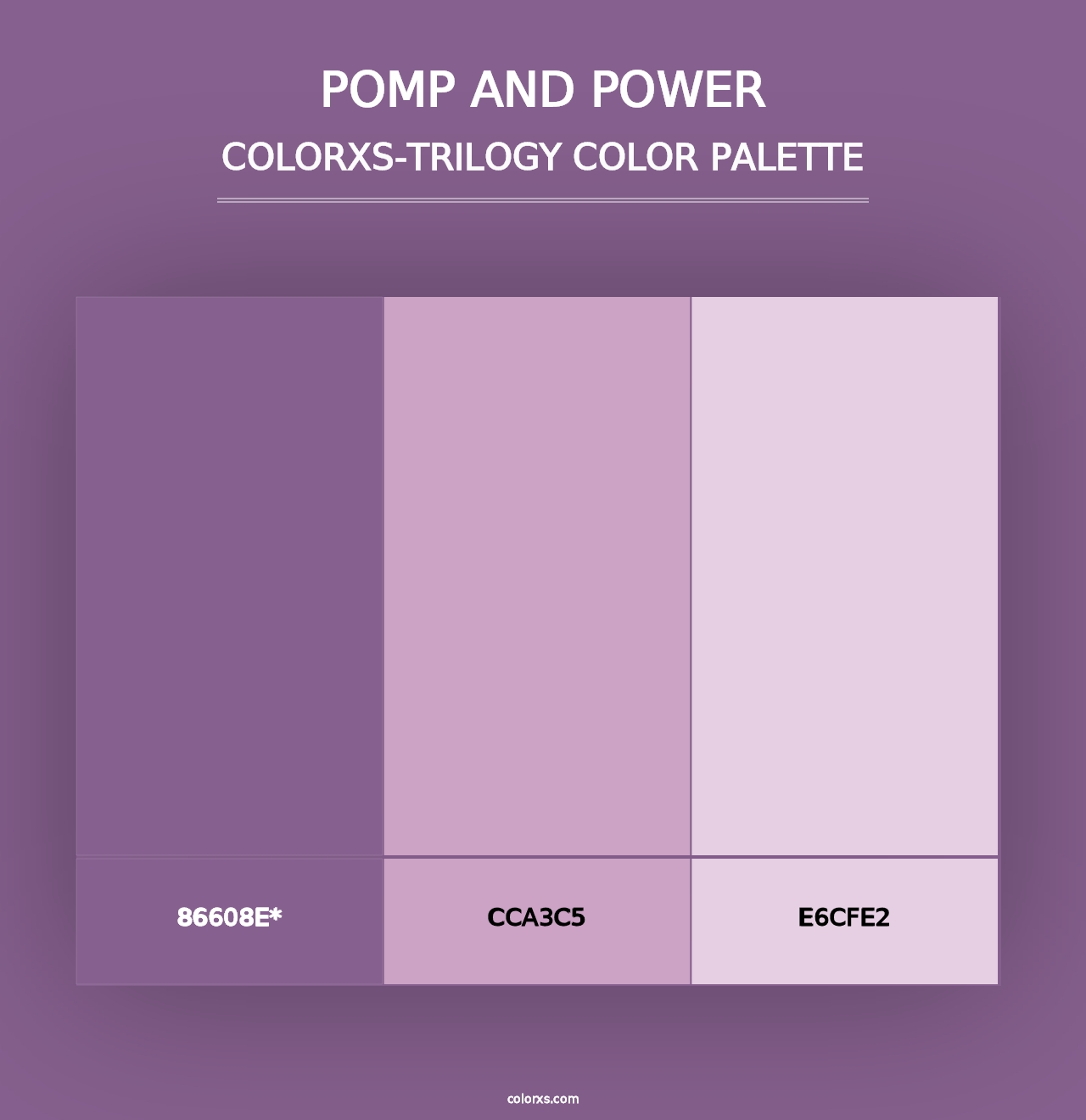 Pomp and Power - Colorxs Trilogy Palette