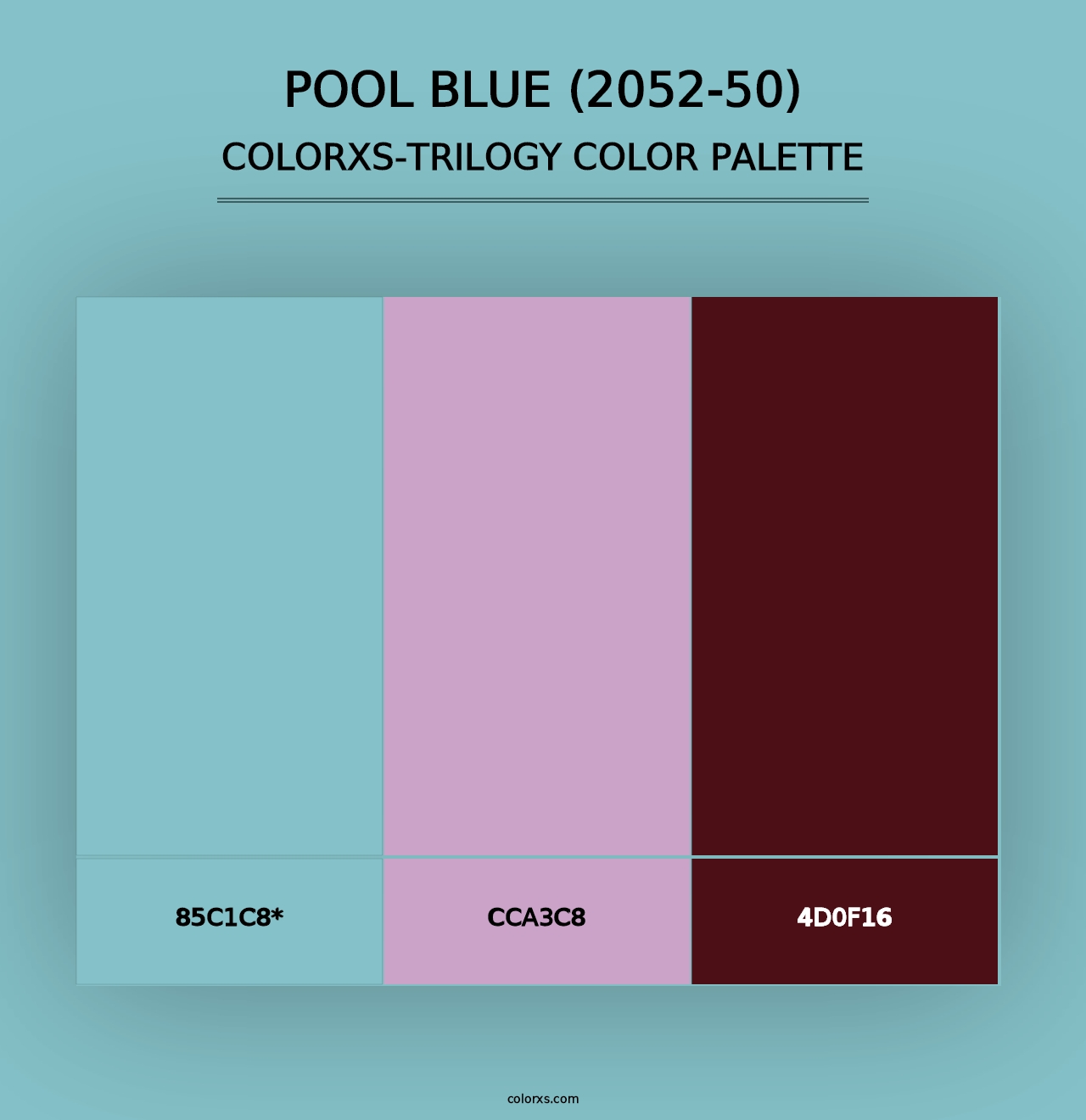 Pool Blue (2052-50) - Colorxs Trilogy Palette