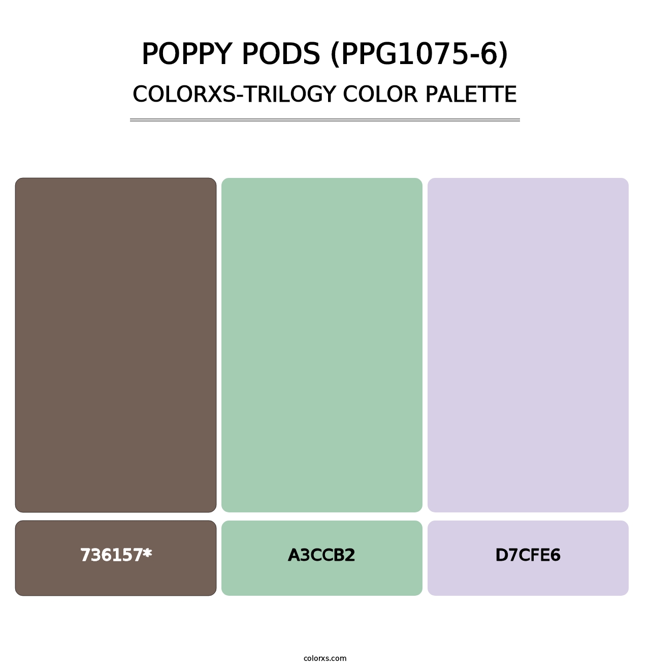 Poppy Pods (PPG1075-6) - Colorxs Trilogy Palette