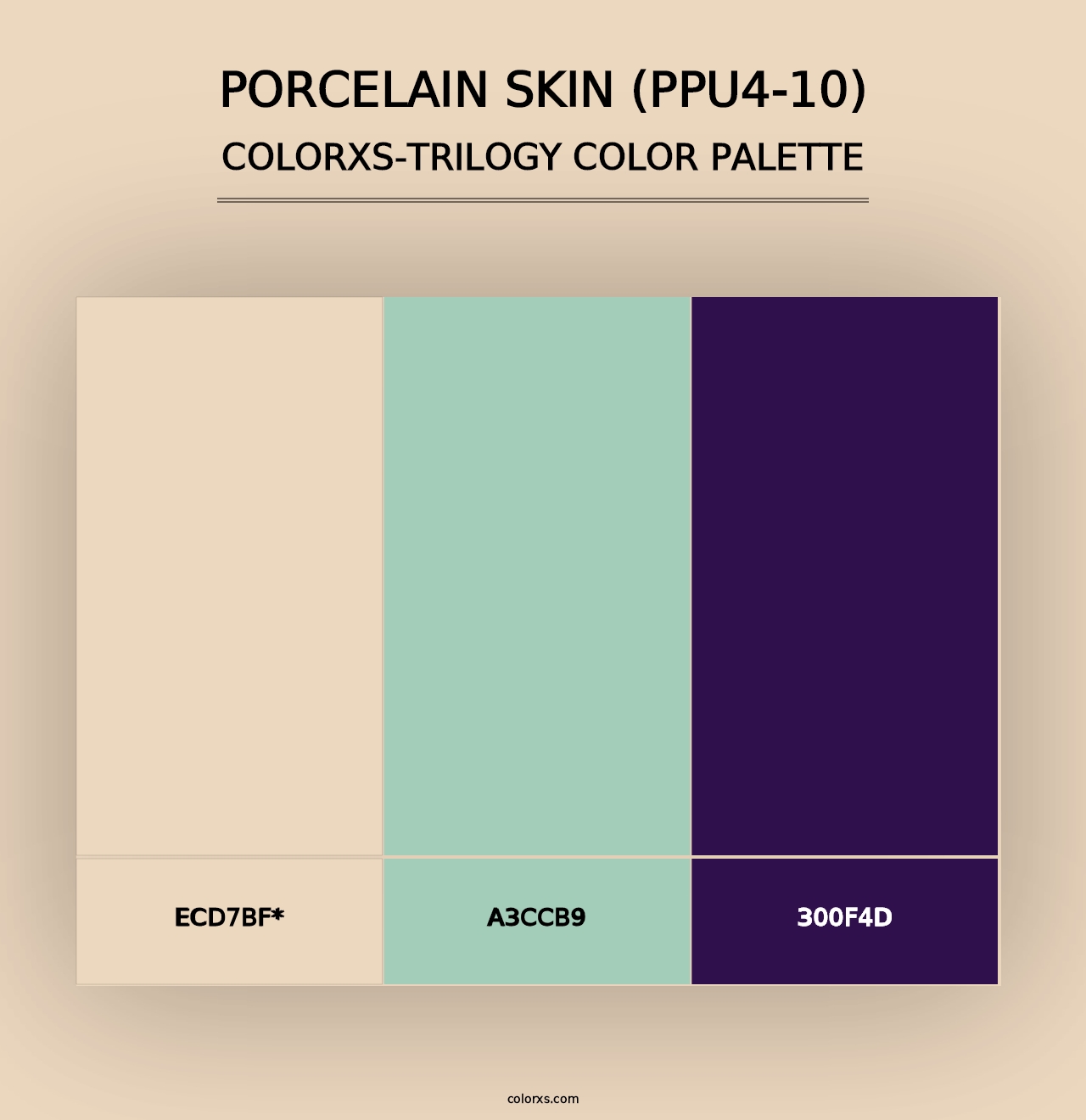 Porcelain Skin (PPU4-10) - Colorxs Trilogy Palette