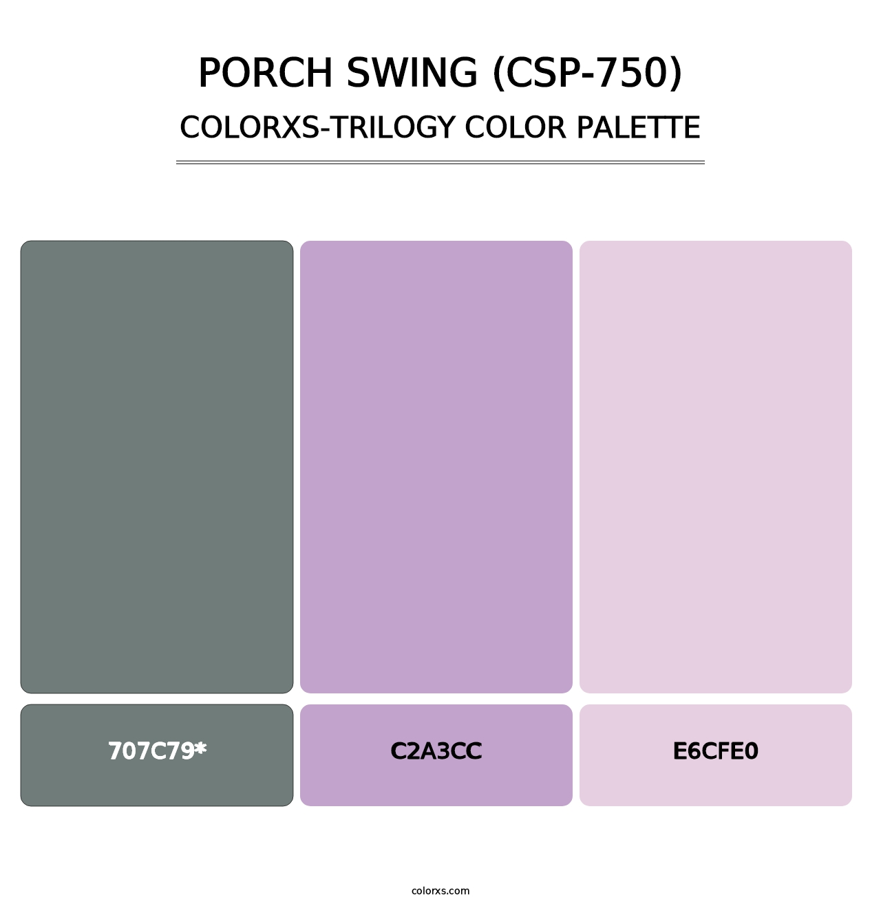 Porch Swing (CSP-750) - Colorxs Trilogy Palette