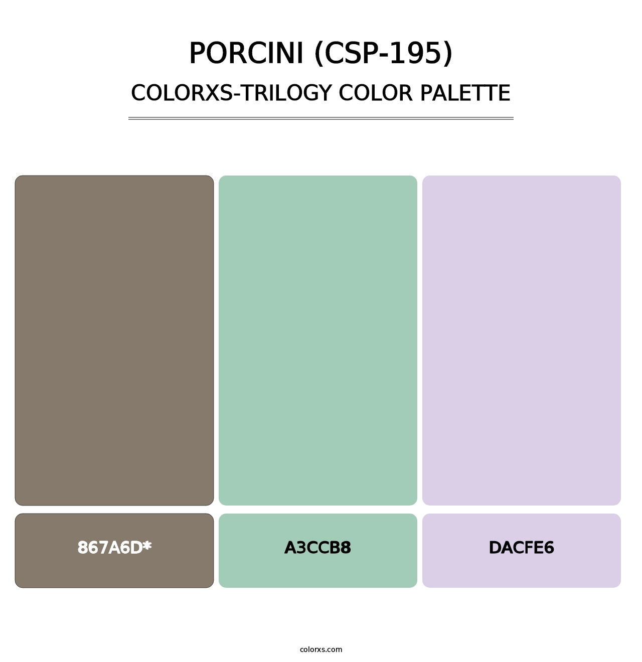 Porcini (CSP-195) - Colorxs Trilogy Palette