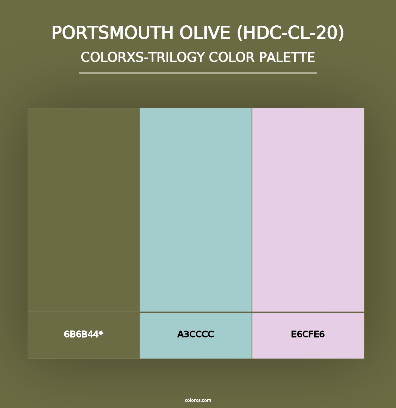 Portsmouth Olive (HDC-CL-20) - Colorxs Trilogy Palette