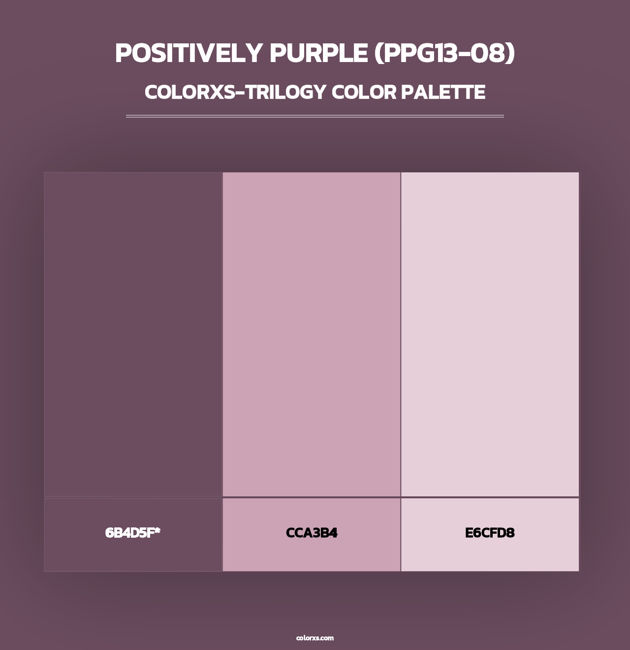 Positively Purple (PPG13-08) - Colorxs Trilogy Palette