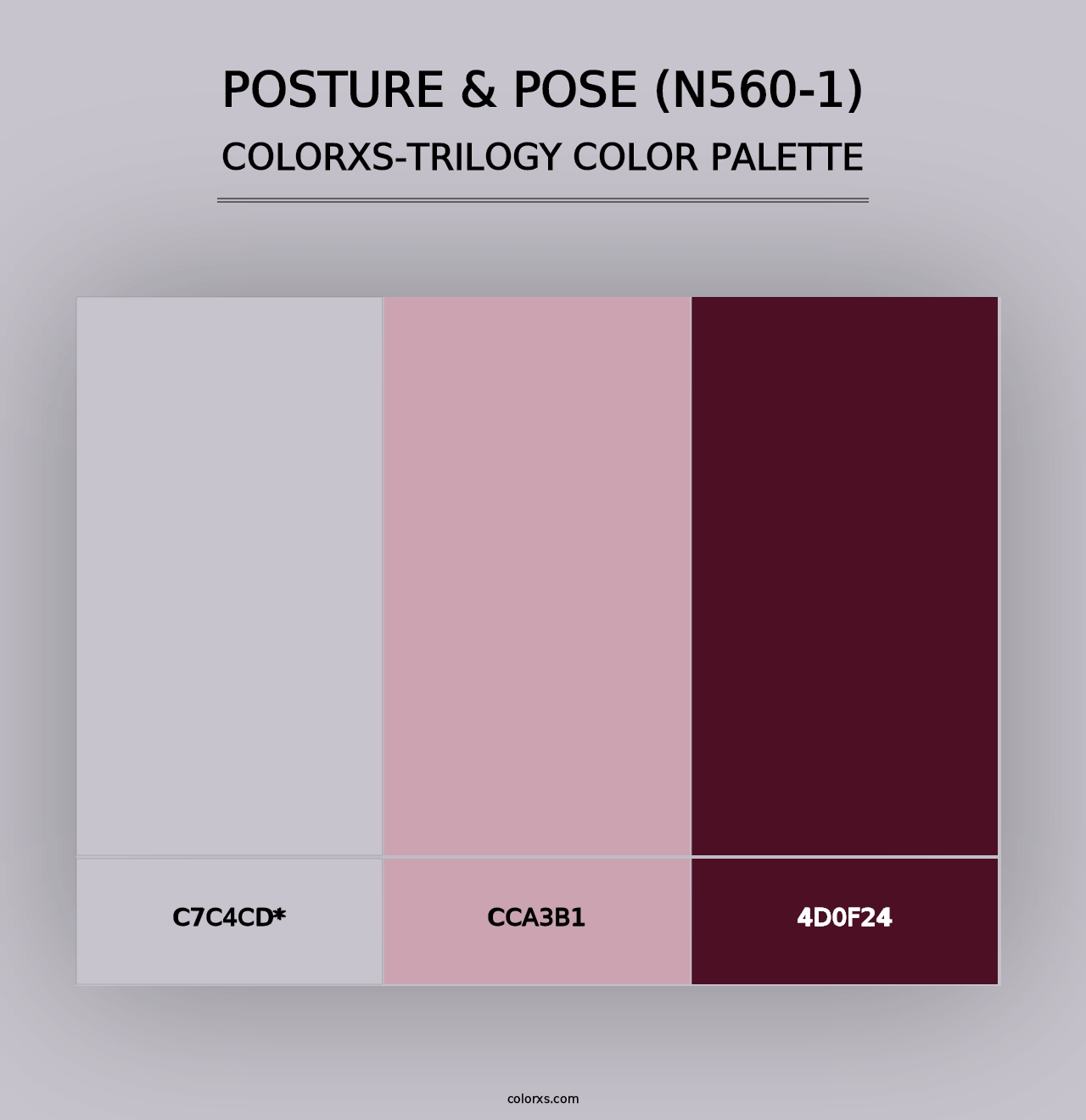 Posture & Pose (N560-1) - Colorxs Trilogy Palette