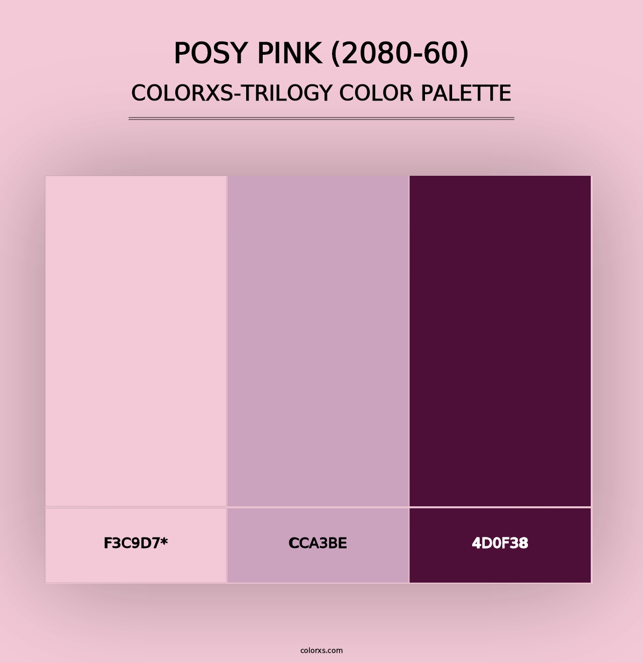 Posy Pink (2080-60) - Colorxs Trilogy Palette