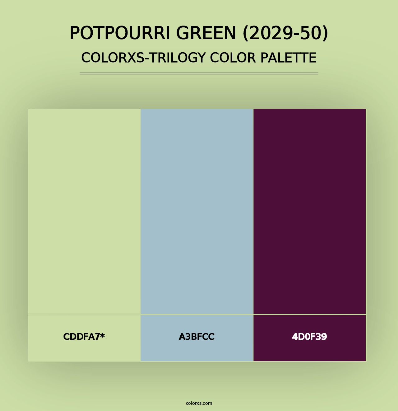 Potpourri Green (2029-50) - Colorxs Trilogy Palette