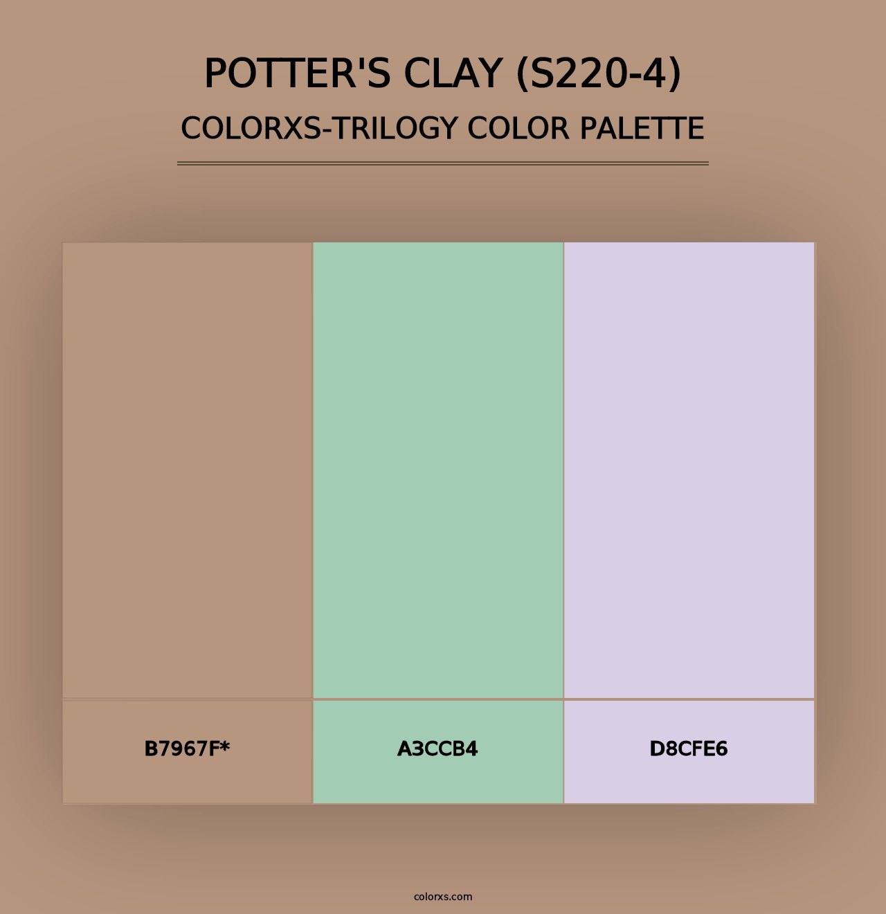 Potter'S Clay (S220-4) - Colorxs Trilogy Palette