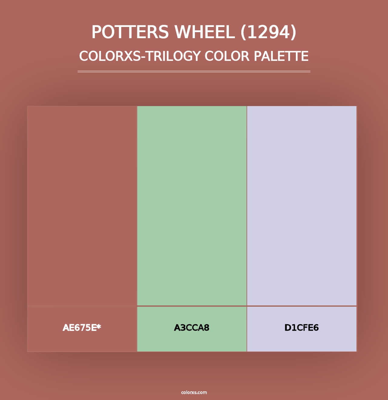 Potters Wheel (1294) - Colorxs Trilogy Palette