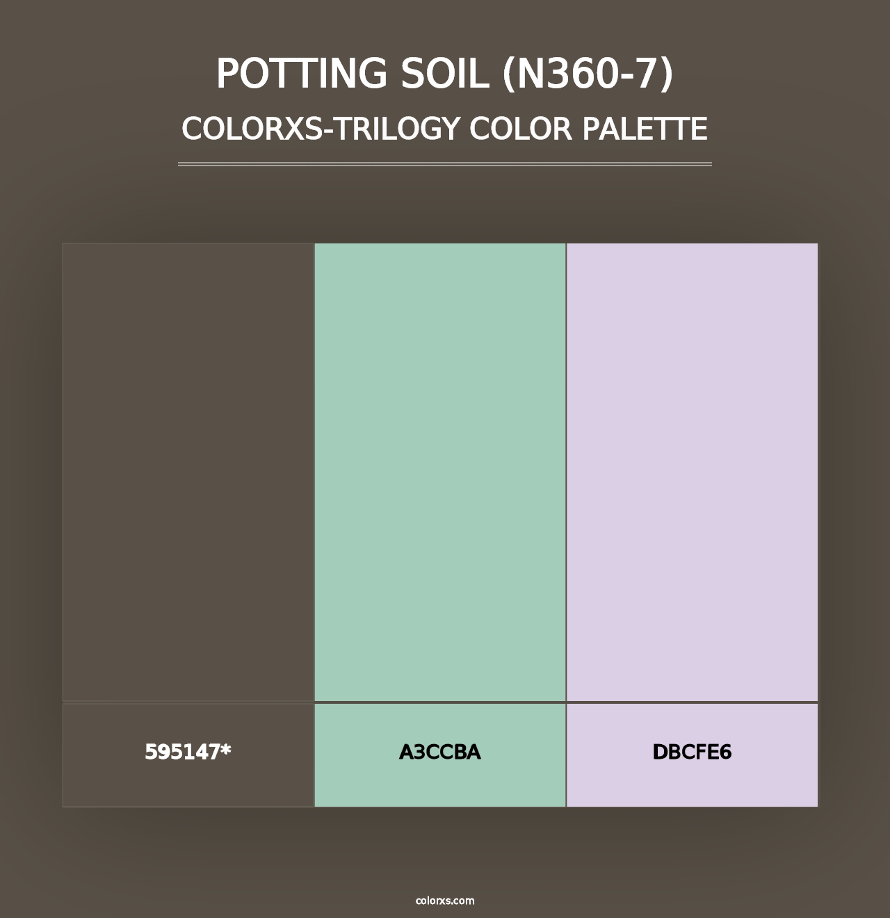 Potting Soil (N360-7) - Colorxs Trilogy Palette