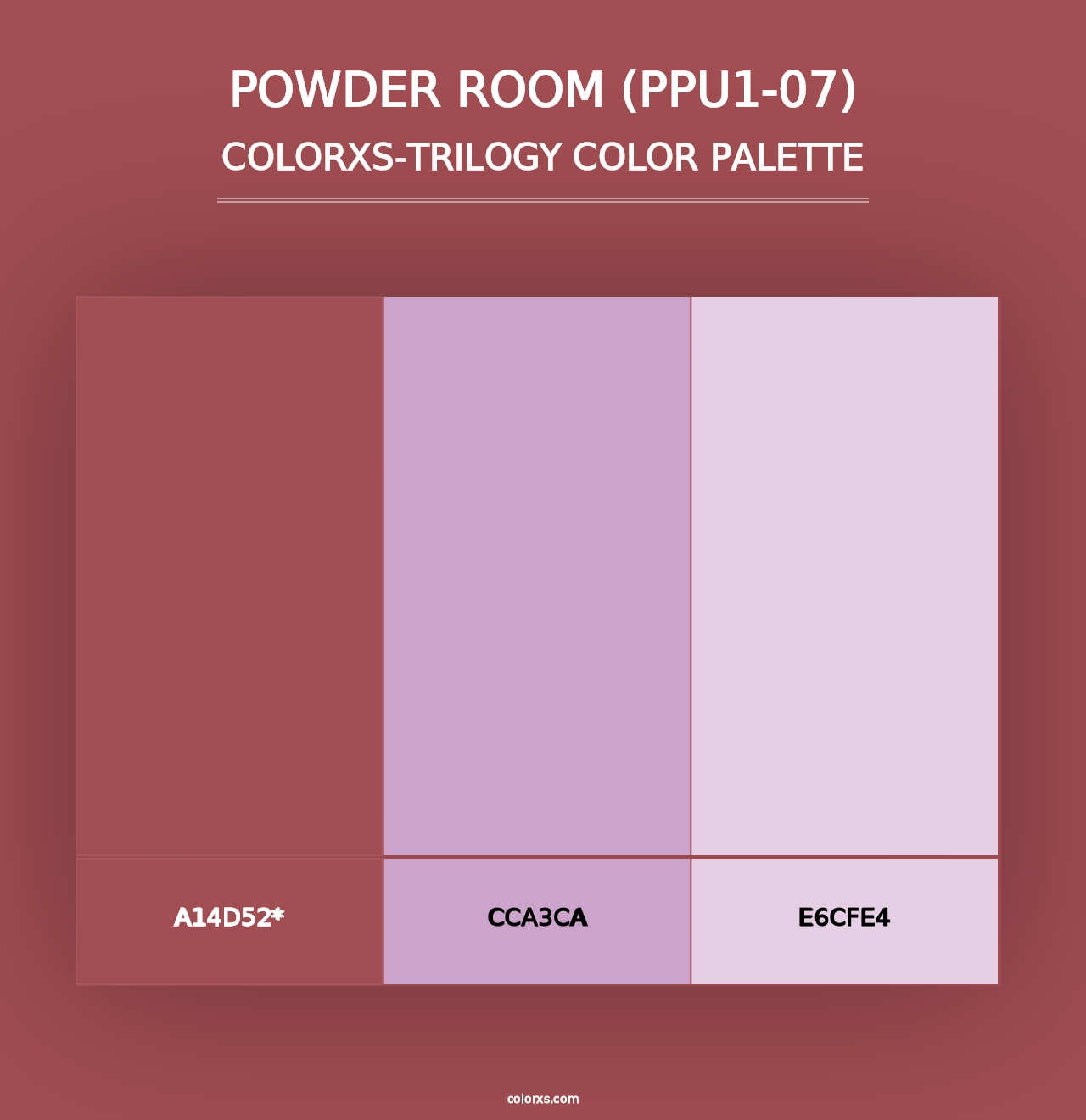 Powder Room (PPU1-07) - Colorxs Trilogy Palette