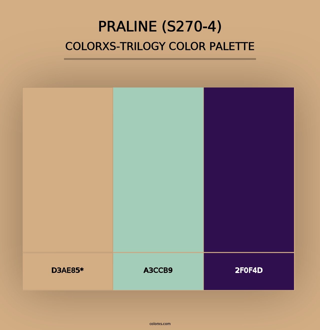 Praline (S270-4) - Colorxs Trilogy Palette