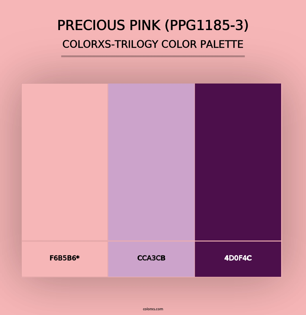 Precious Pink (PPG1185-3) - Colorxs Trilogy Palette