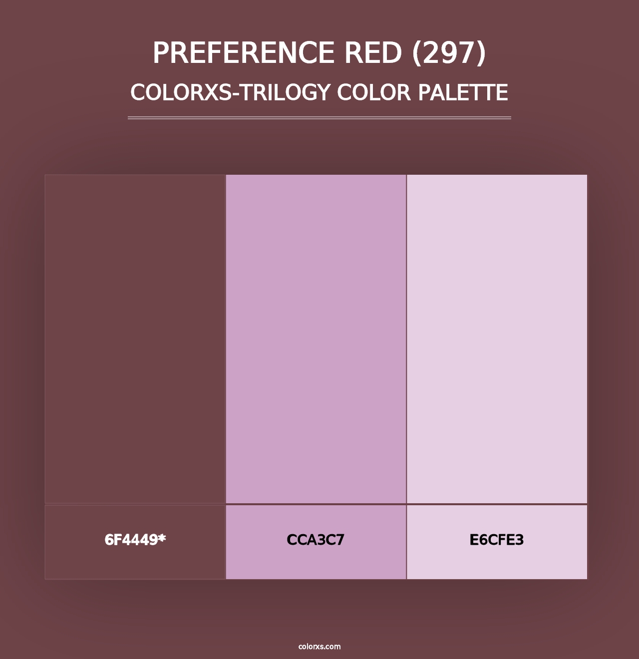 Preference Red (297) - Colorxs Trilogy Palette