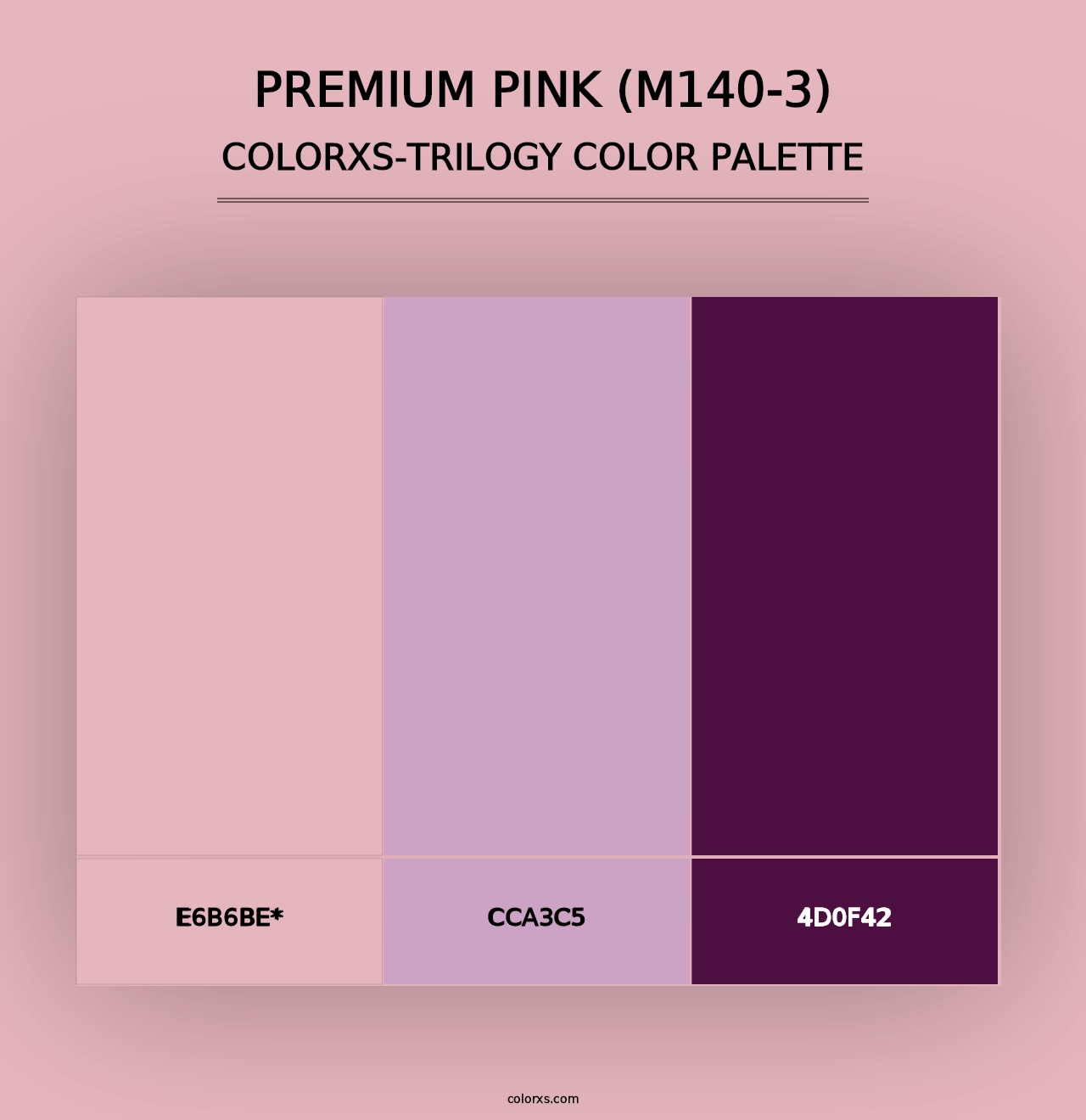 Premium Pink (M140-3) - Colorxs Trilogy Palette