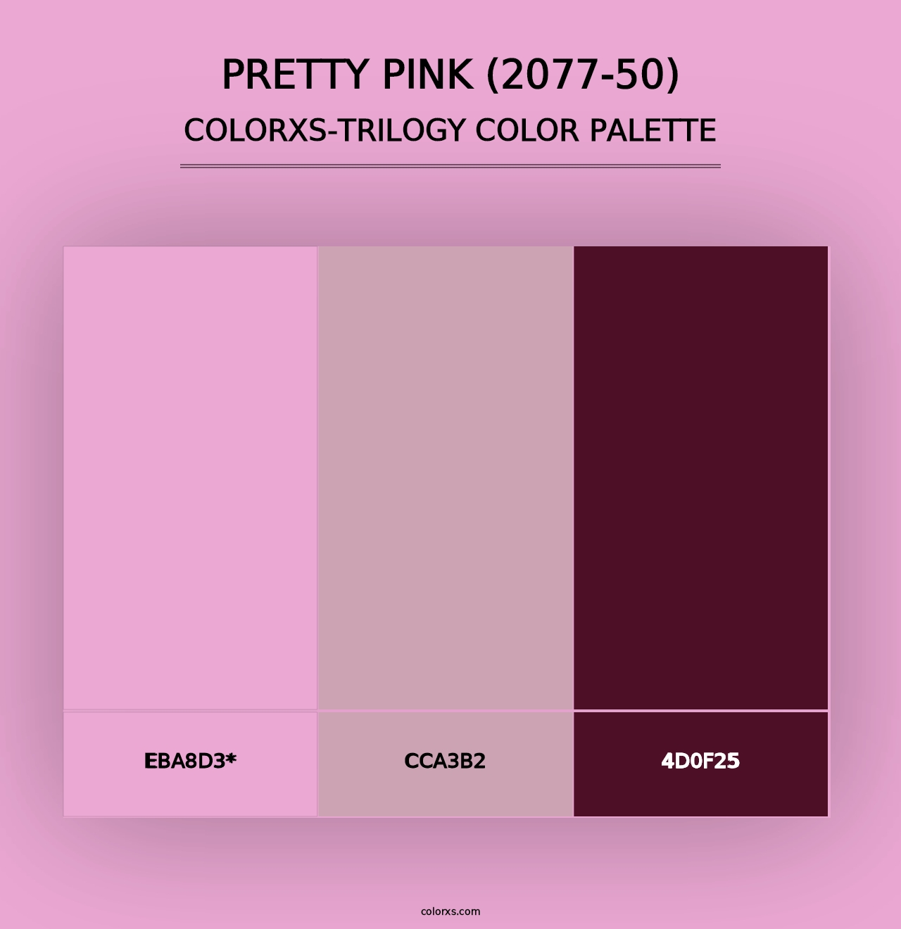 Pretty Pink (2077-50) - Colorxs Trilogy Palette