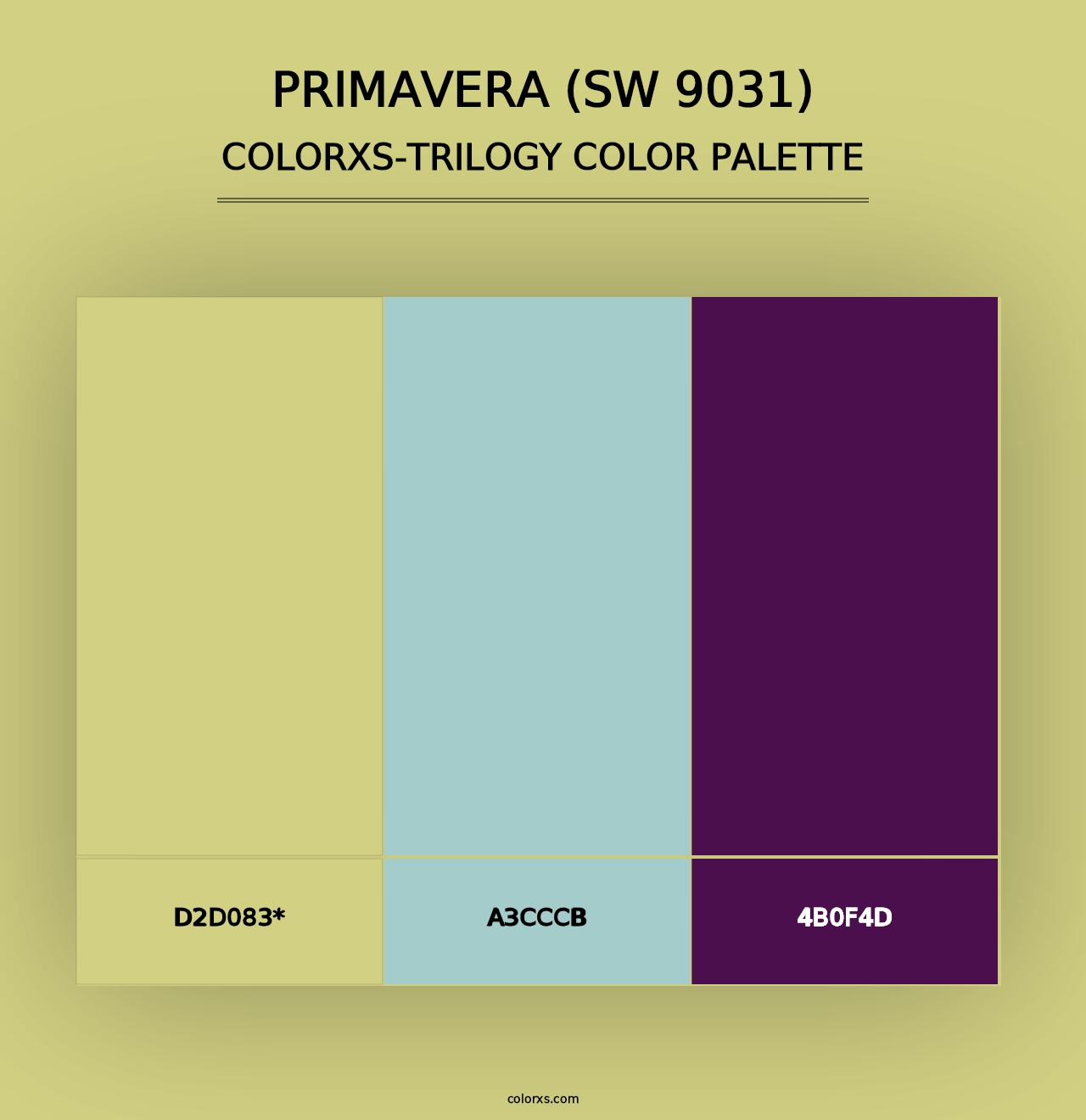 Primavera (SW 9031) - Colorxs Trilogy Palette