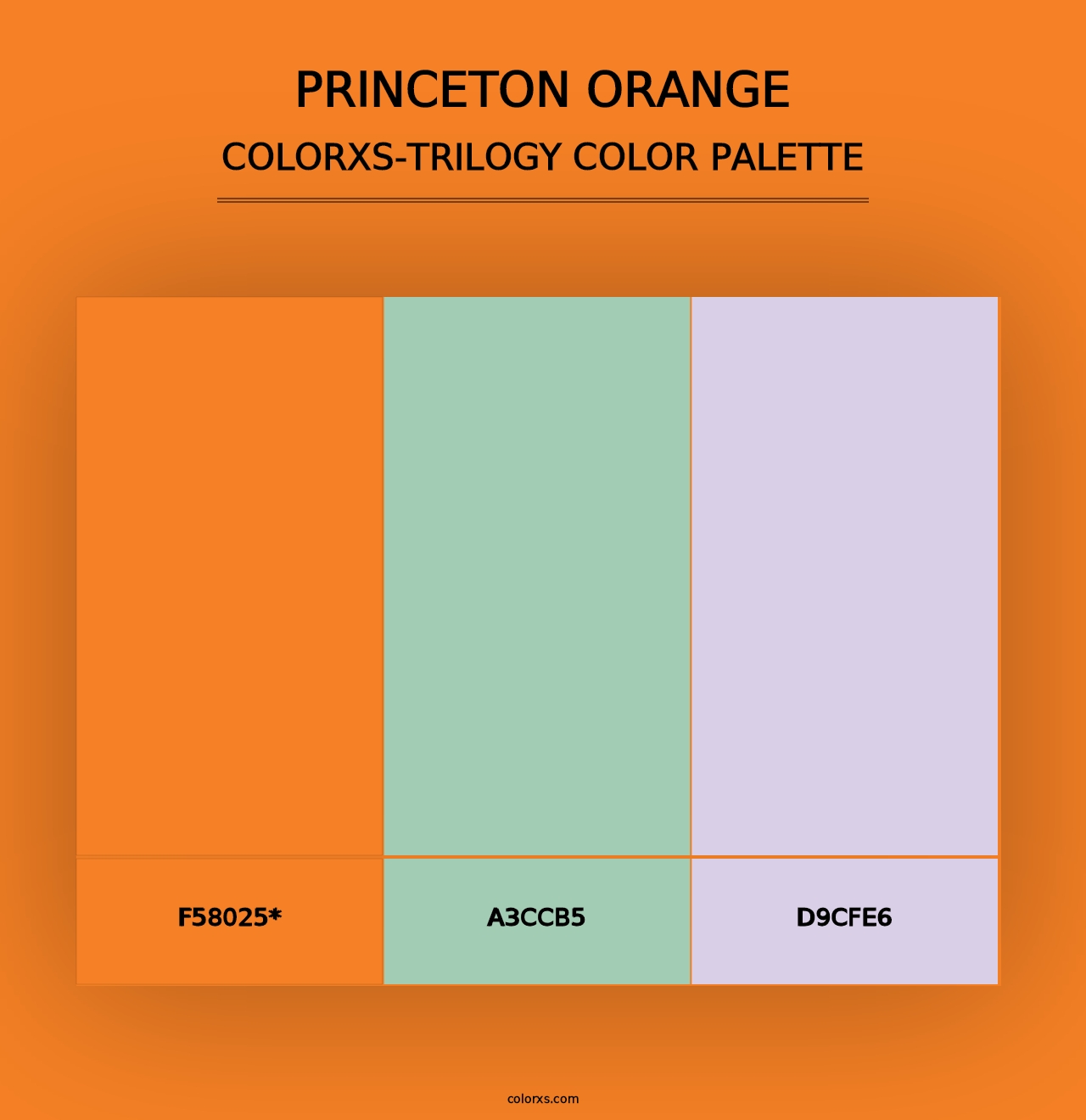 Princeton Orange - Colorxs Trilogy Palette