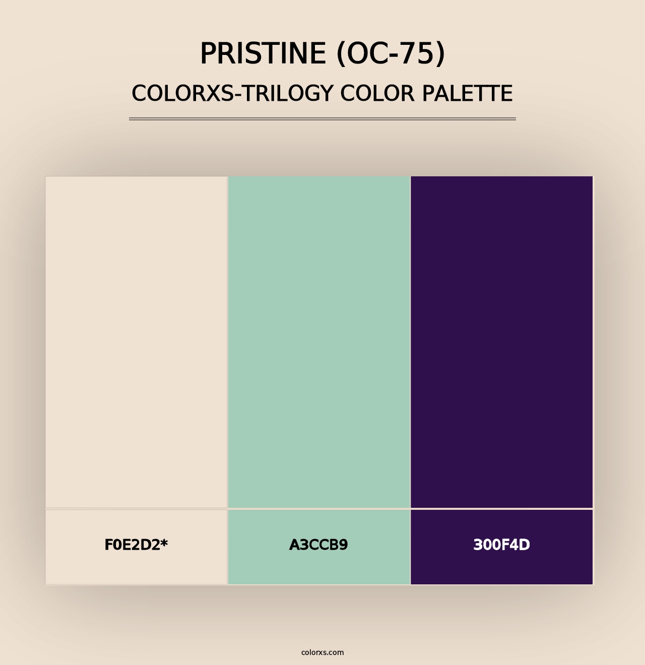 Pristine (OC-75) - Colorxs Trilogy Palette