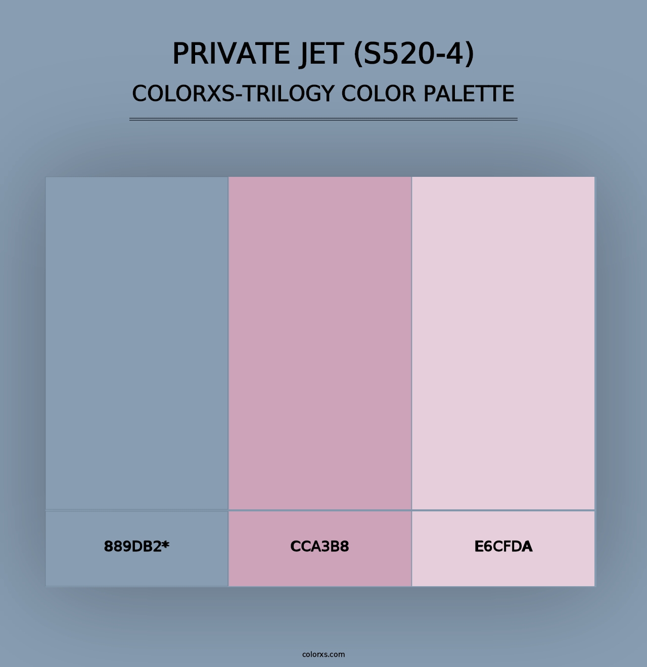 Private Jet (S520-4) - Colorxs Trilogy Palette