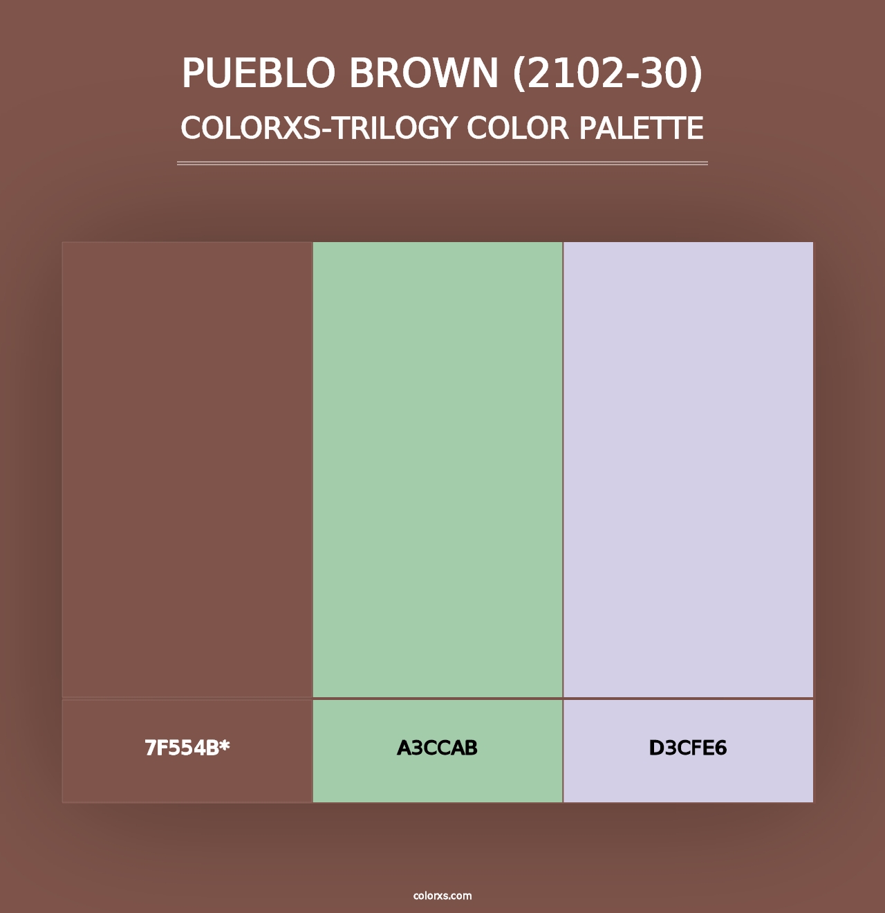 Pueblo Brown (2102-30) - Colorxs Trilogy Palette