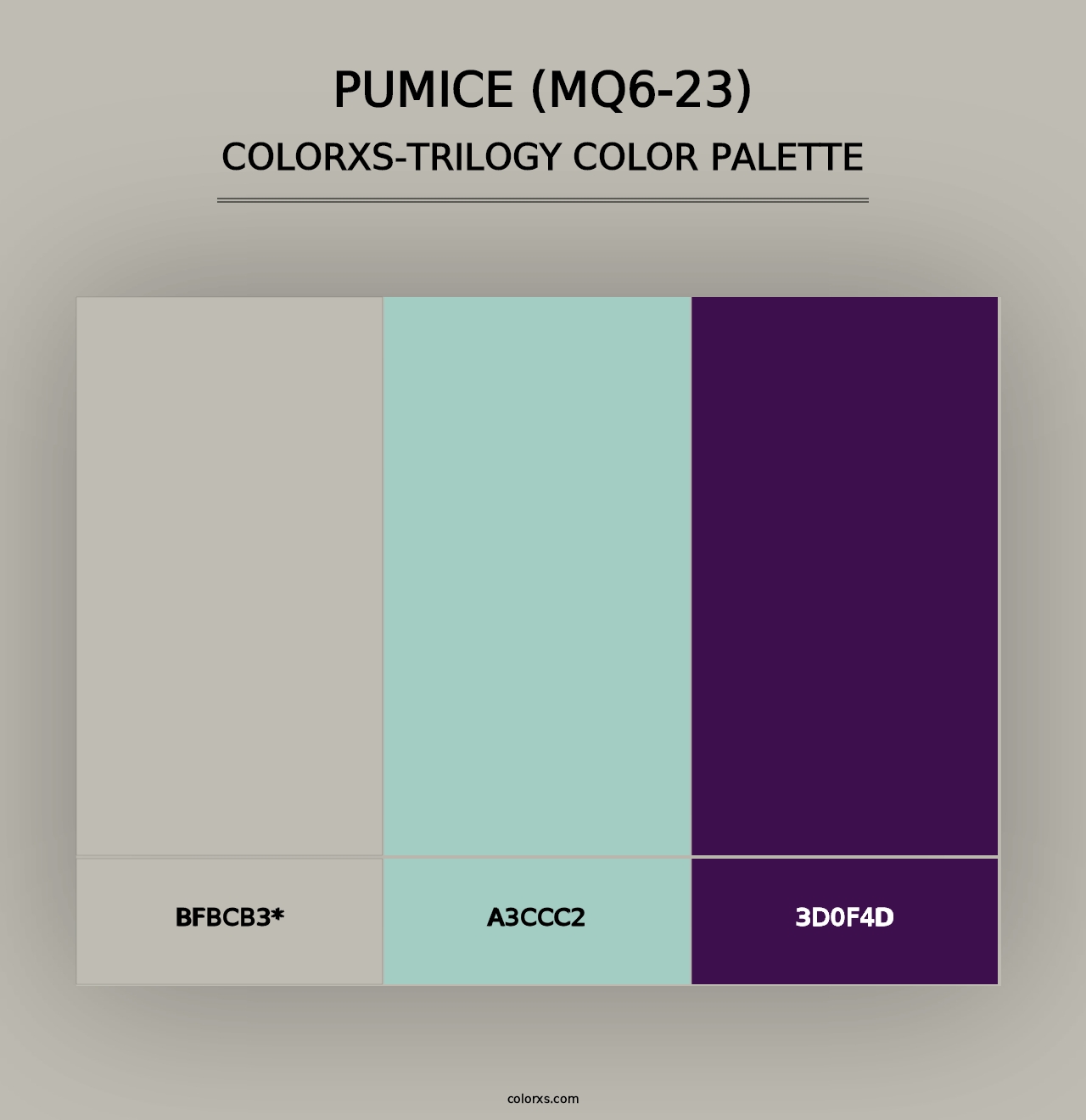 Pumice (MQ6-23) - Colorxs Trilogy Palette