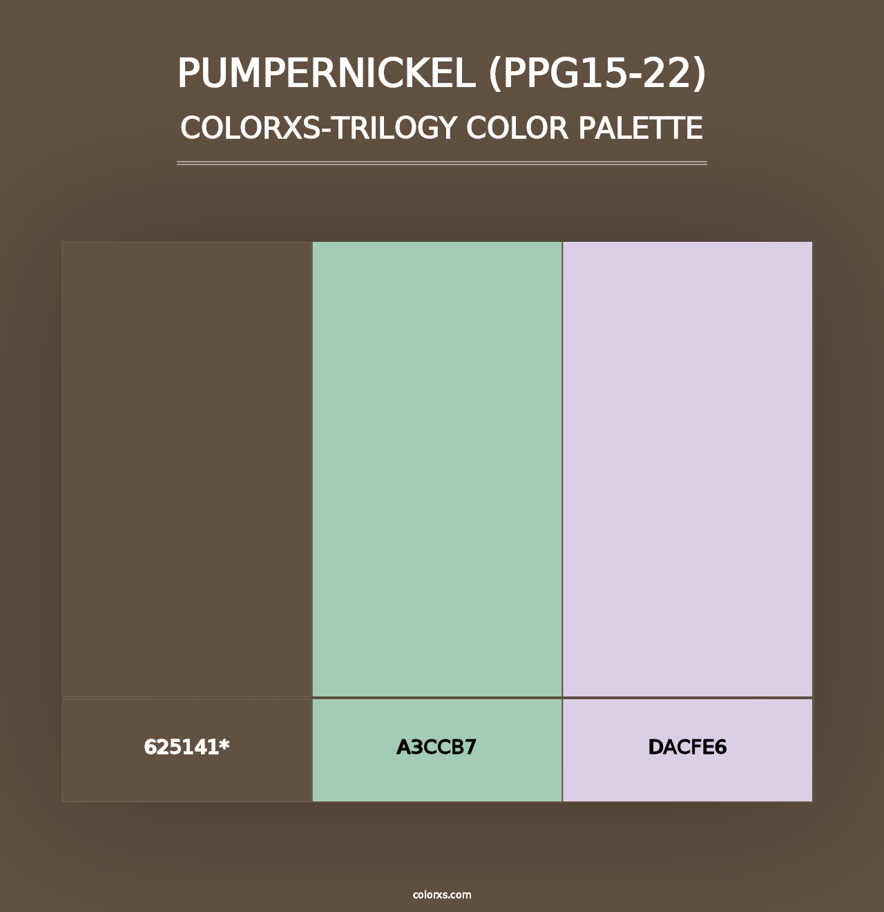 Pumpernickel (PPG15-22) - Colorxs Trilogy Palette