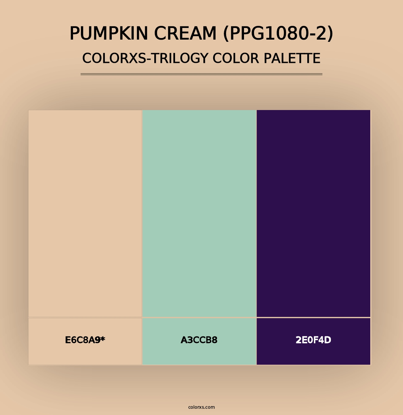 Pumpkin Cream (PPG1080-2) - Colorxs Trilogy Palette