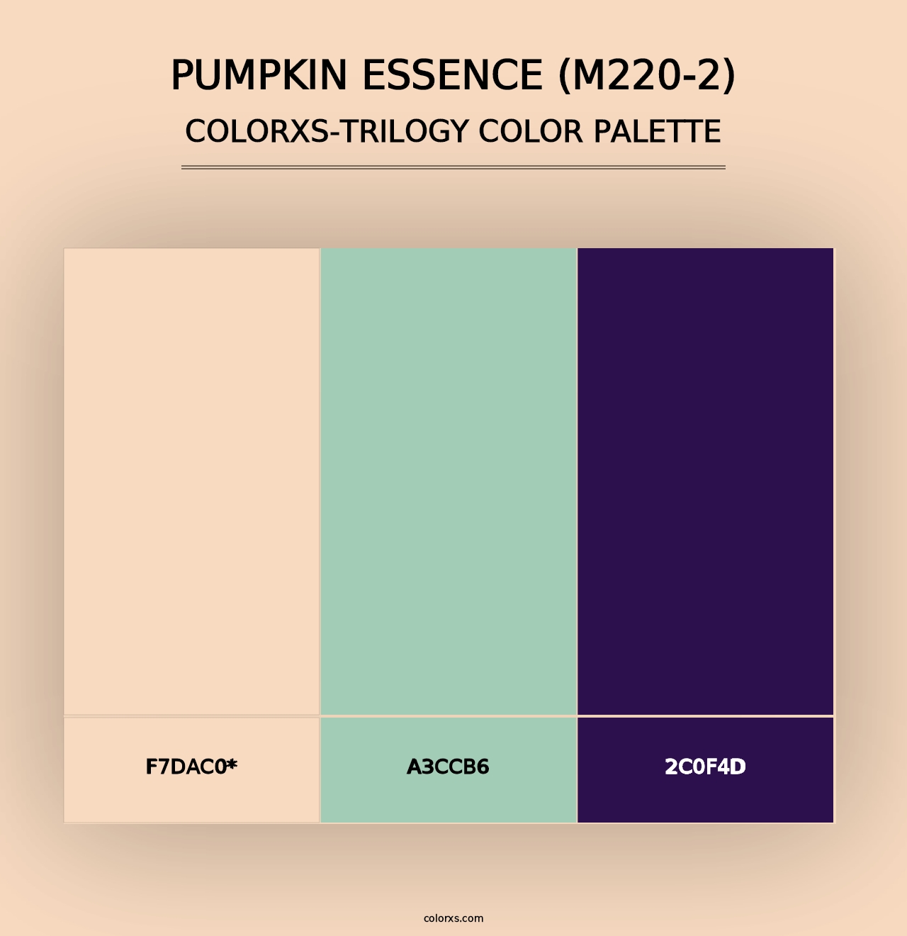 Pumpkin Essence (M220-2) - Colorxs Trilogy Palette