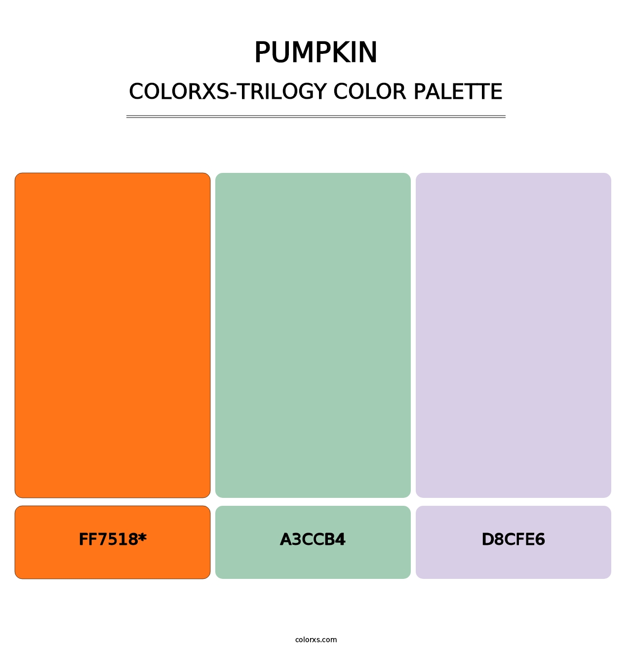 Pumpkin - Colorxs Trilogy Palette