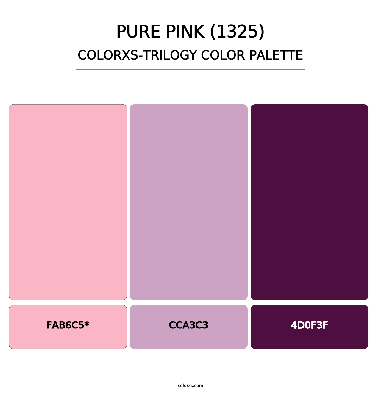 Pure Pink (1325) - Colorxs Trilogy Palette