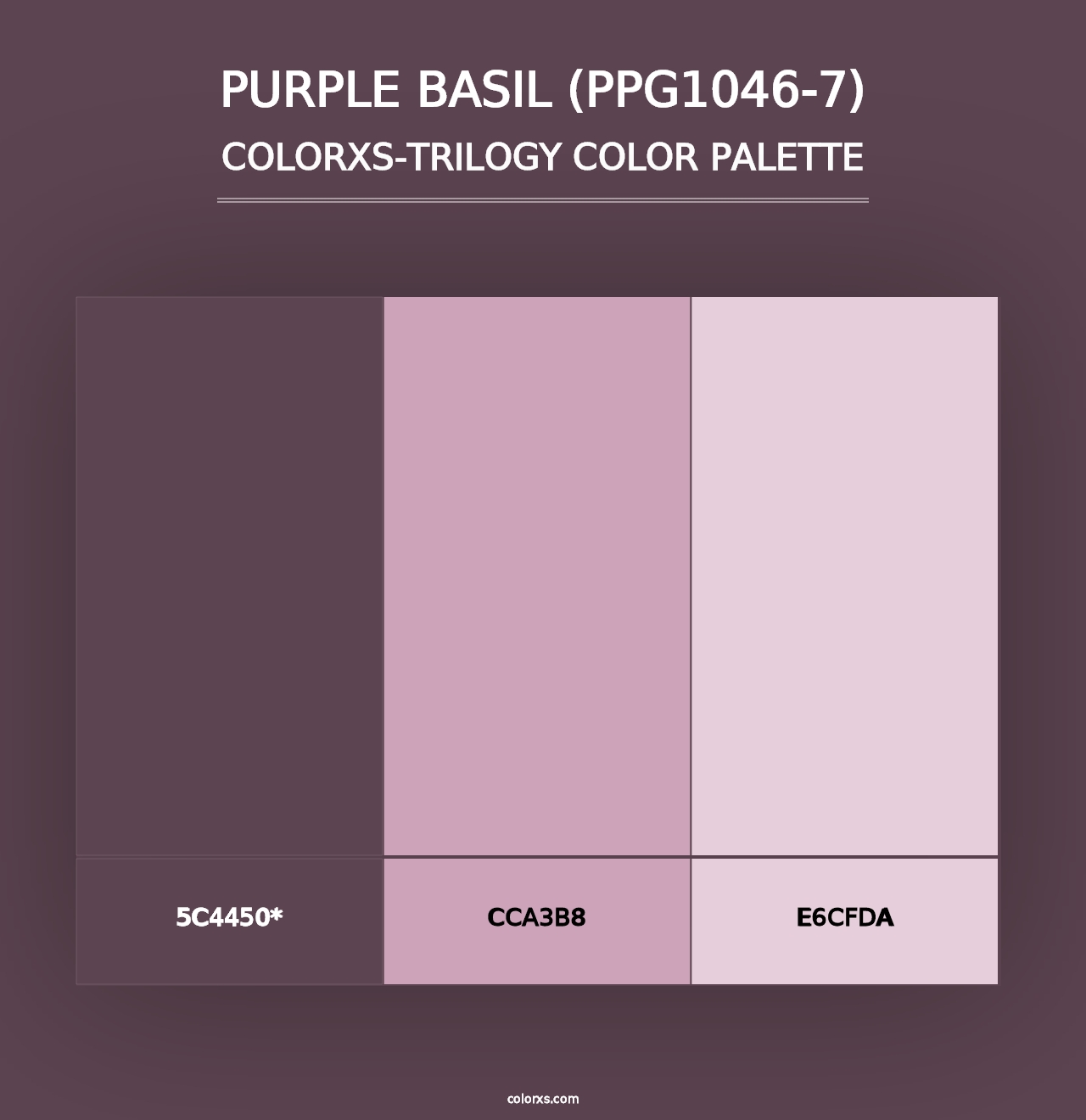 Purple Basil (PPG1046-7) - Colorxs Trilogy Palette