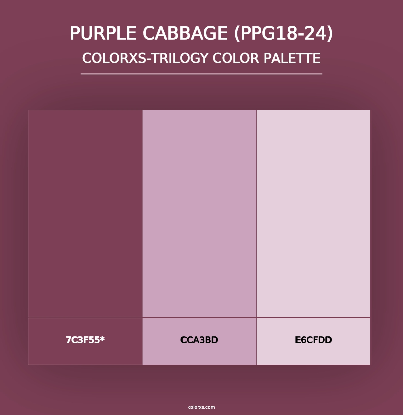 Purple Cabbage (PPG18-24) - Colorxs Trilogy Palette