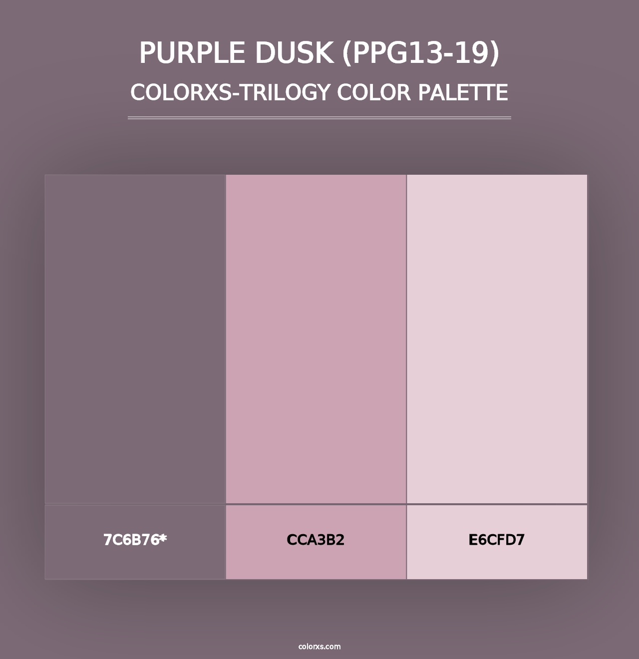 Purple Dusk (PPG13-19) - Colorxs Trilogy Palette