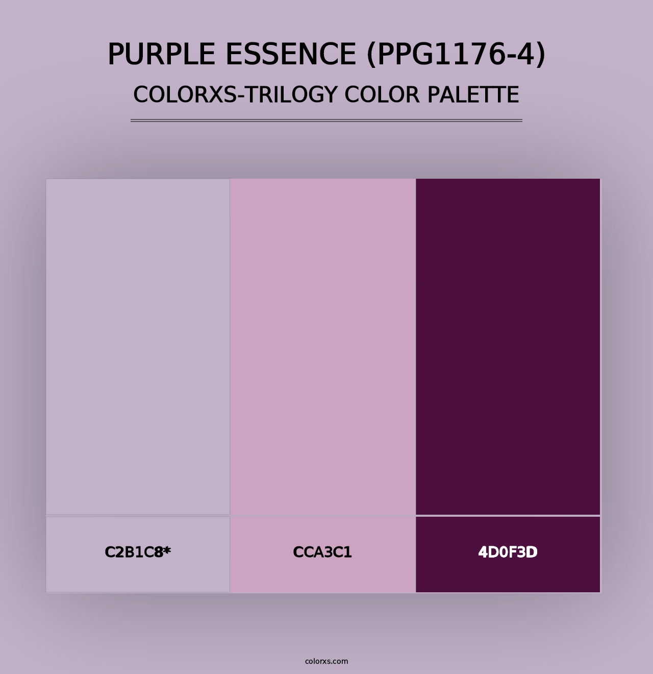 Purple Essence (PPG1176-4) - Colorxs Trilogy Palette