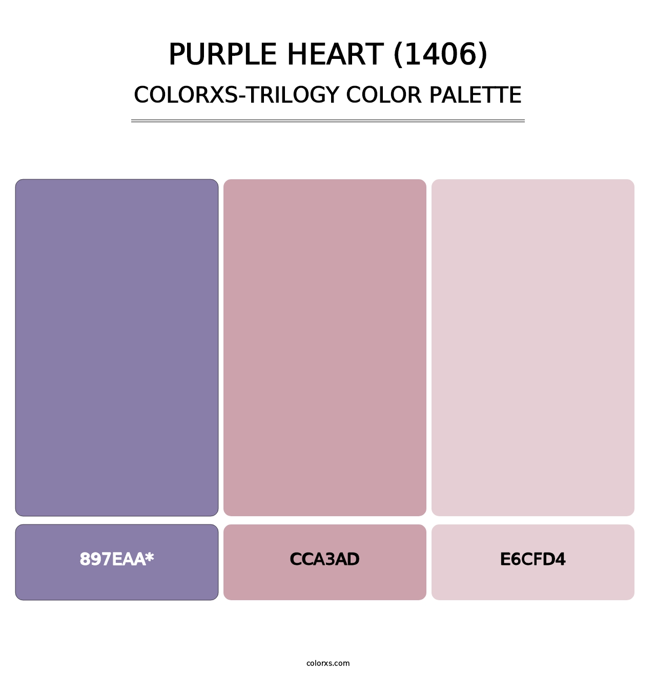 Purple Heart (1406) - Colorxs Trilogy Palette