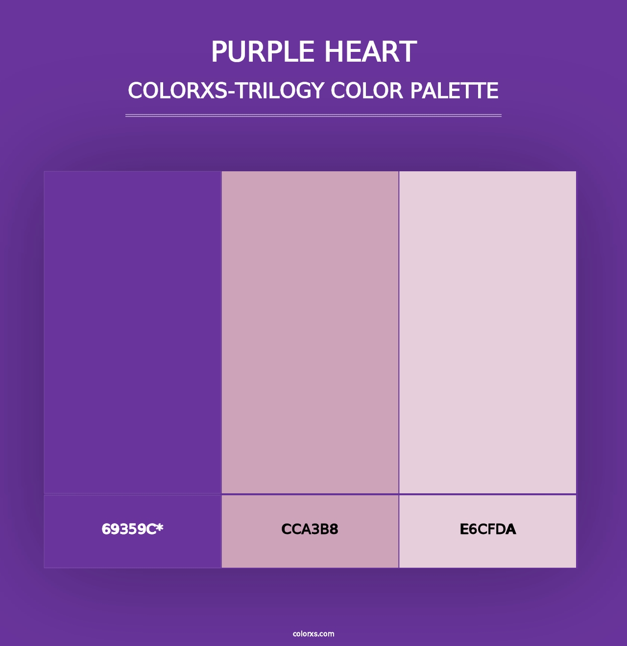 Purple Heart - Colorxs Trilogy Palette