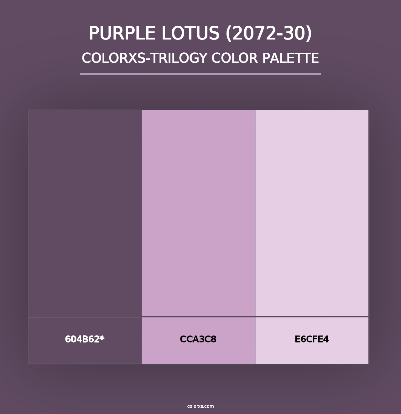 Purple Lotus (2072-30) - Colorxs Trilogy Palette