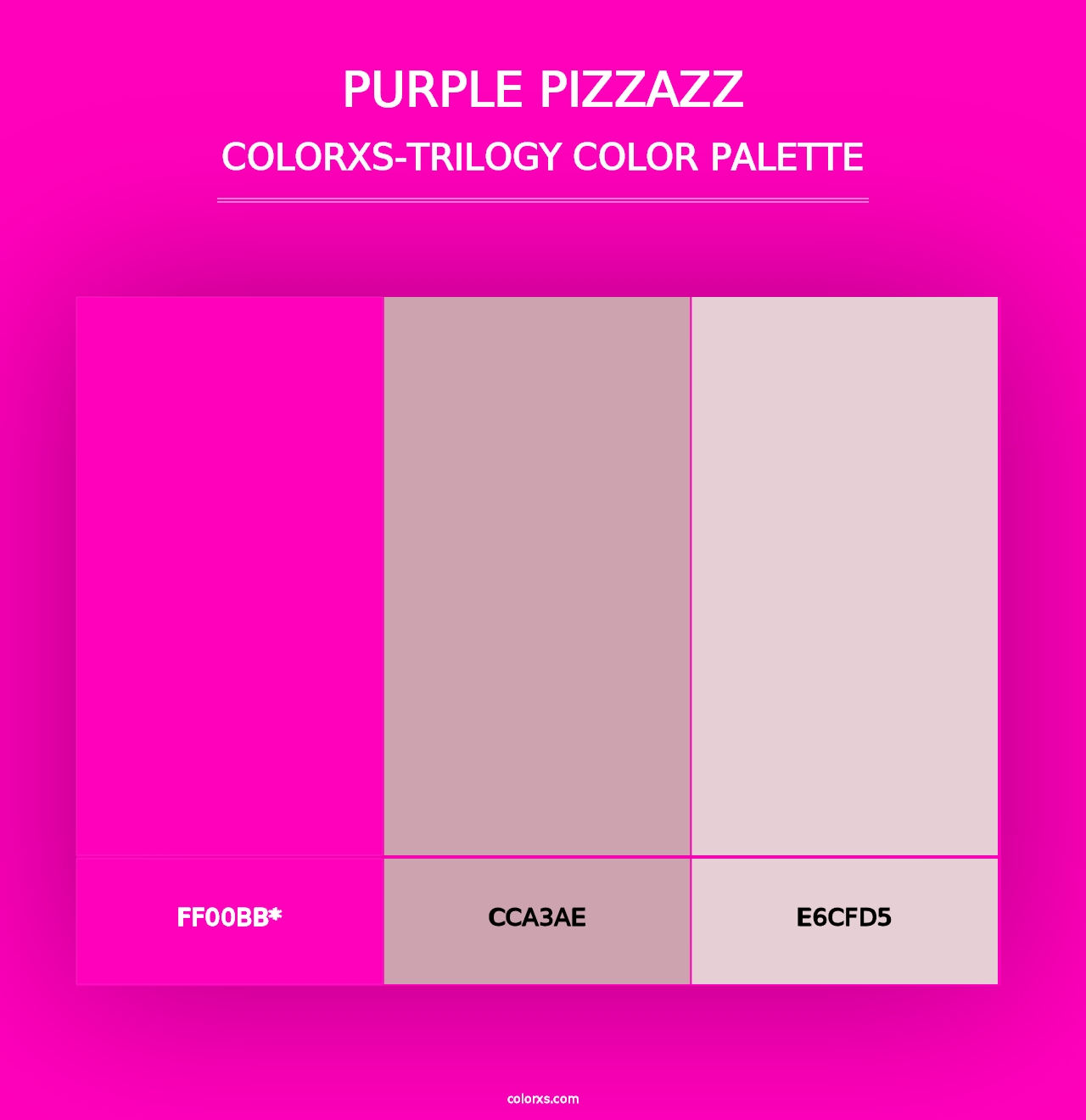 Purple Pizzazz - Colorxs Trilogy Palette