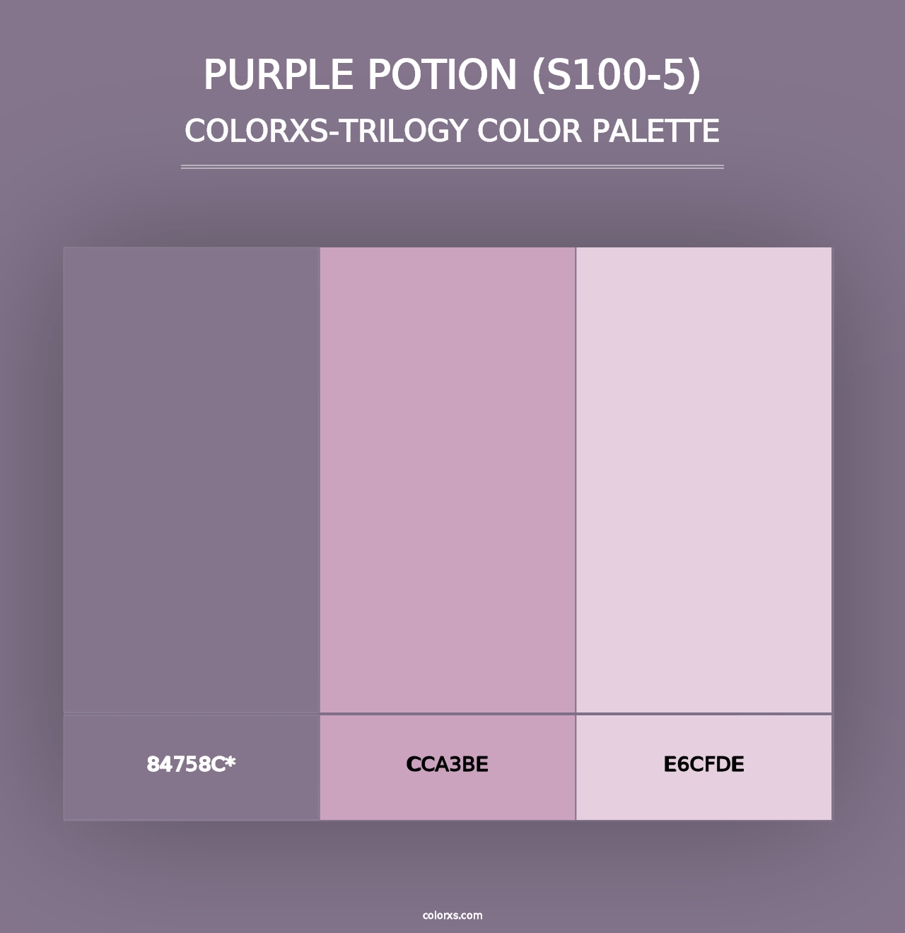 Purple Potion (S100-5) - Colorxs Trilogy Palette