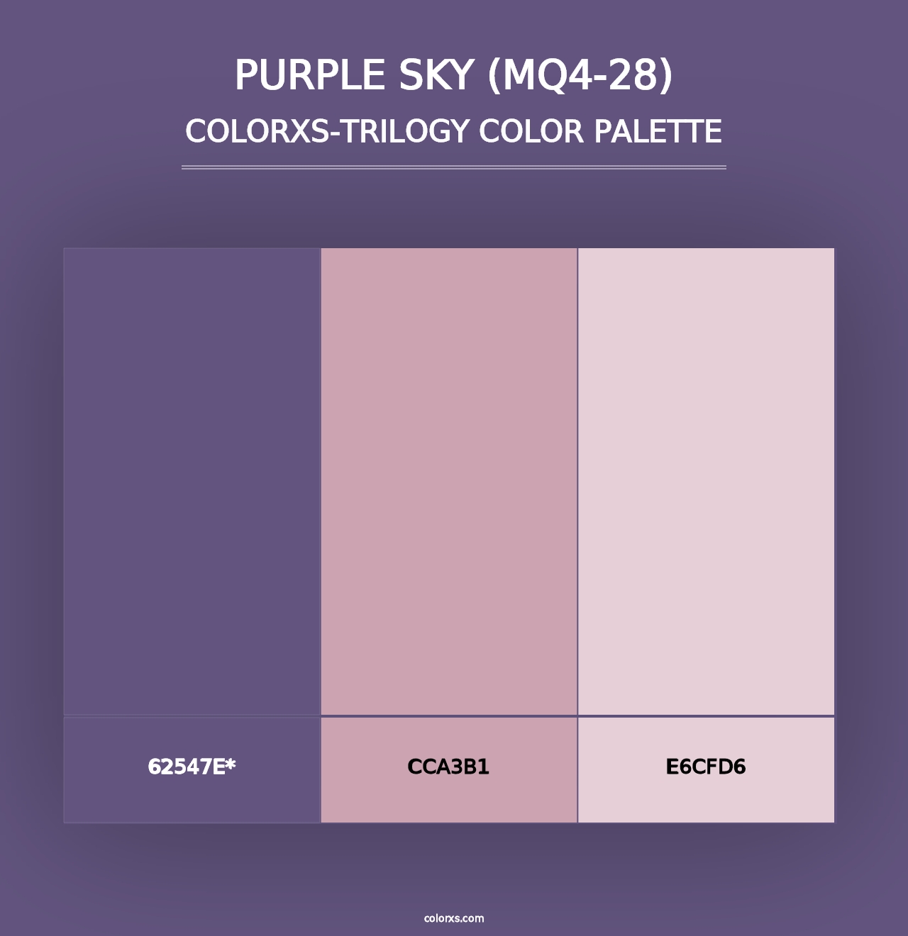 Purple Sky (MQ4-28) - Colorxs Trilogy Palette