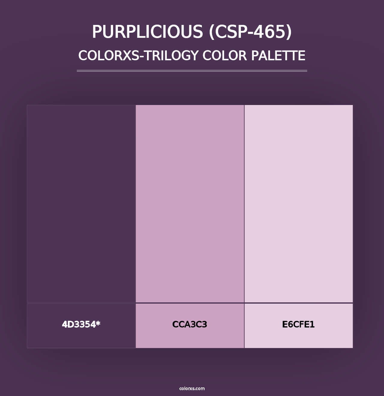 Purplicious (CSP-465) - Colorxs Trilogy Palette