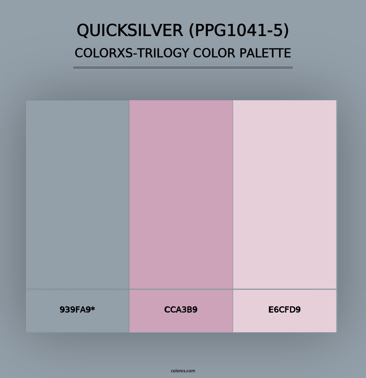 Quicksilver (PPG1041-5) - Colorxs Trilogy Palette