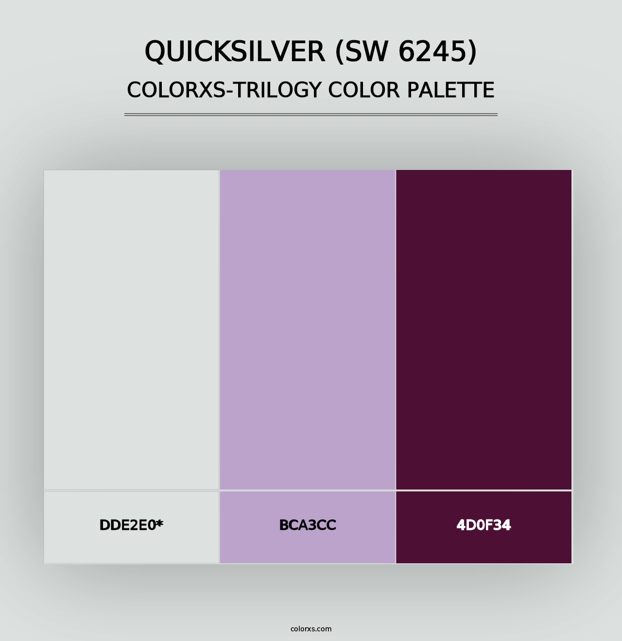 Quicksilver (SW 6245) - Colorxs Trilogy Palette