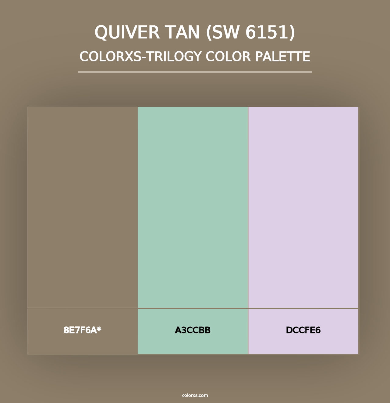 Quiver Tan (SW 6151) - Colorxs Trilogy Palette