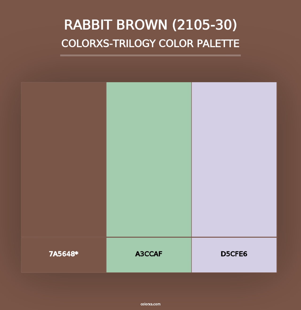 Rabbit Brown (2105-30) - Colorxs Trilogy Palette